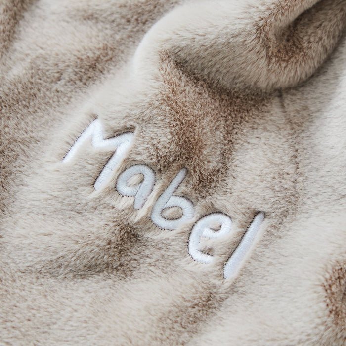 Personalised Taupe Bunny Comforter