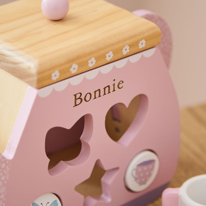 Personalised Teapot Wooden Shape Sorter FSC®