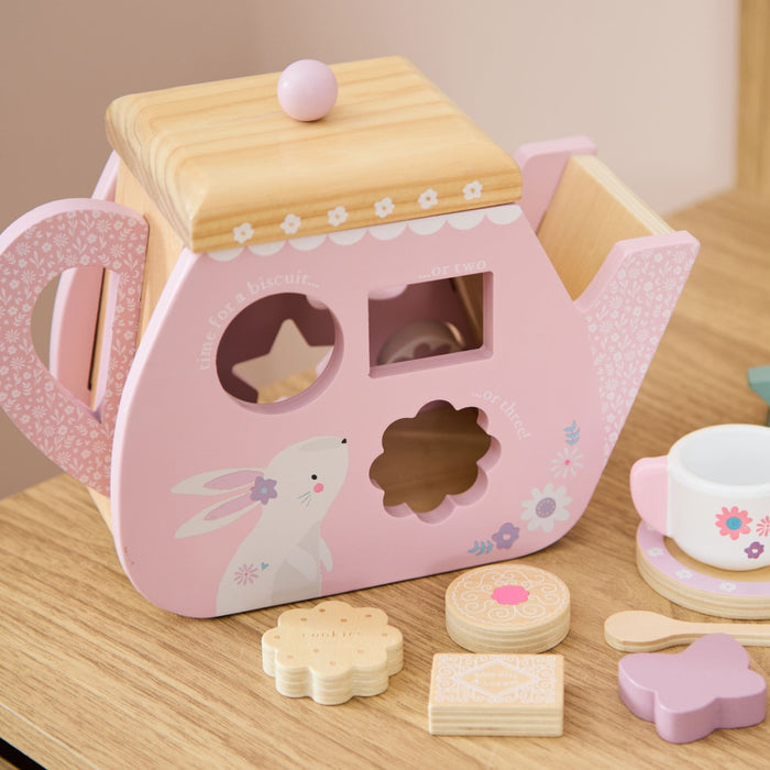 Personalised Teapot Wooden Shape Sorter FSC®