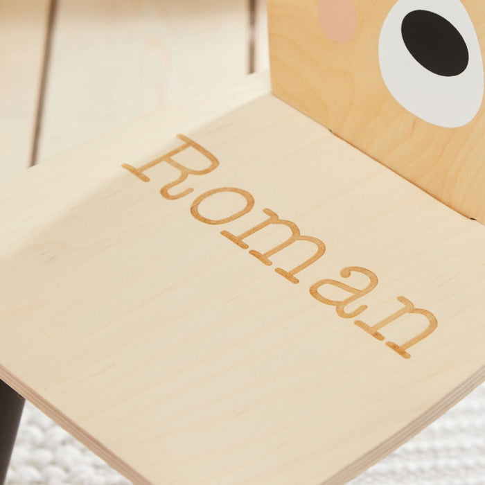 Personalised Tenderleaf Bear Design Children's Chair