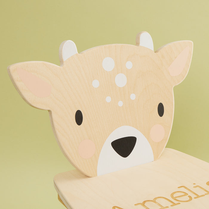 Personalised Deer Design Children's Chair
- Head Detail