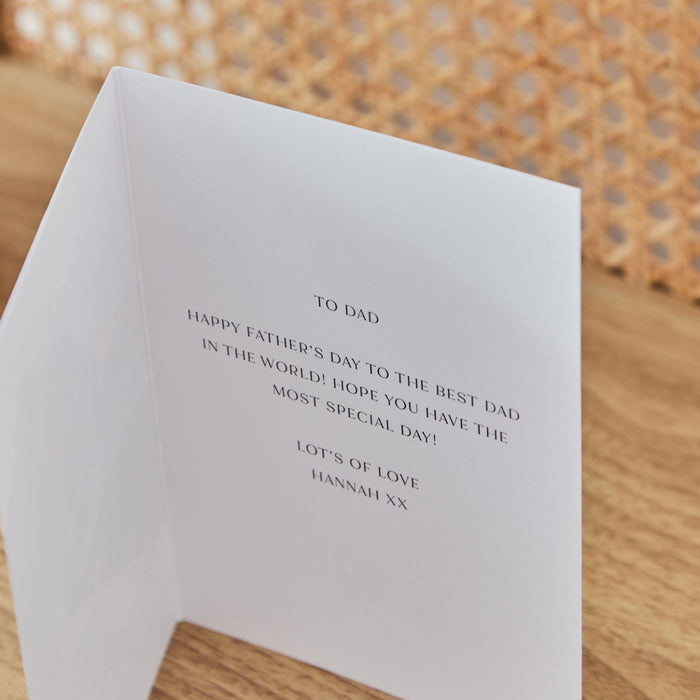 Personalised The Best By Miles Bike Greeting Card