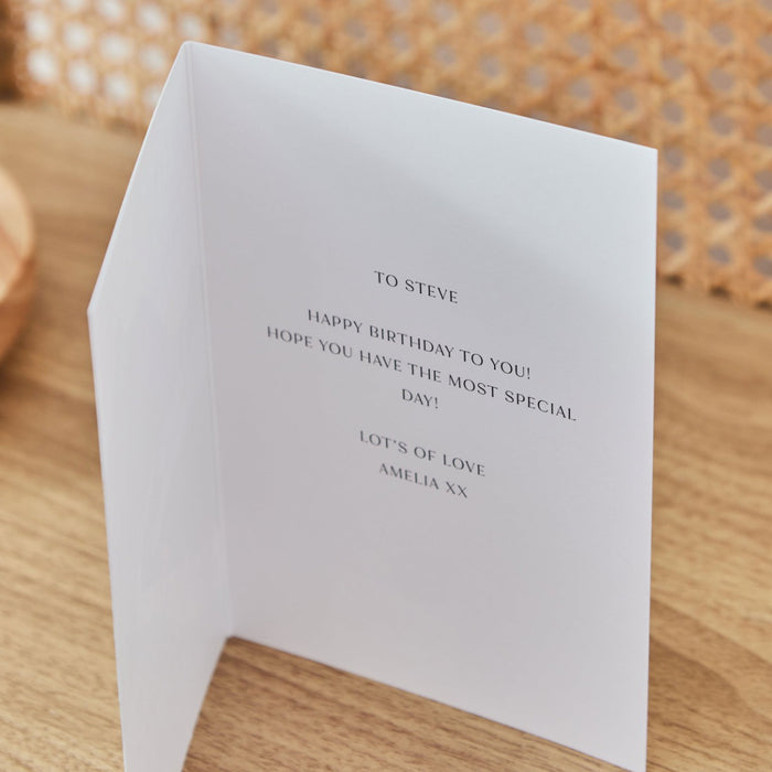 Personalised The Best By Miles Bike Greeting Card