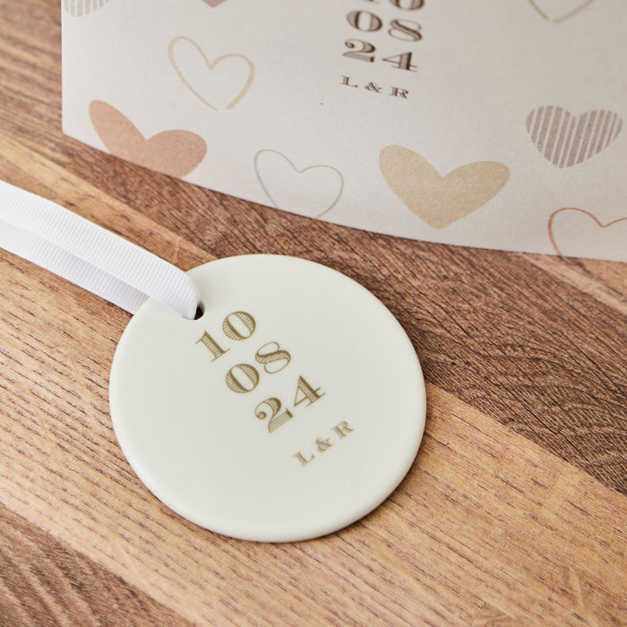 Personalised Today and Always Ceramic Decoration