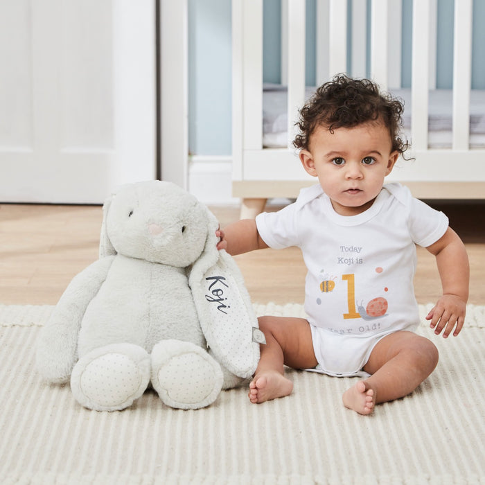 Personalised ‘Today is 1’ White Milestone Bodysuit