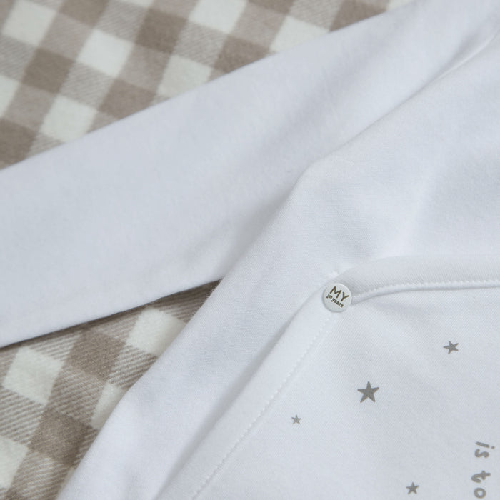 Personalised Too Cute To Spook Wrap Sleepsuit & Hat Set