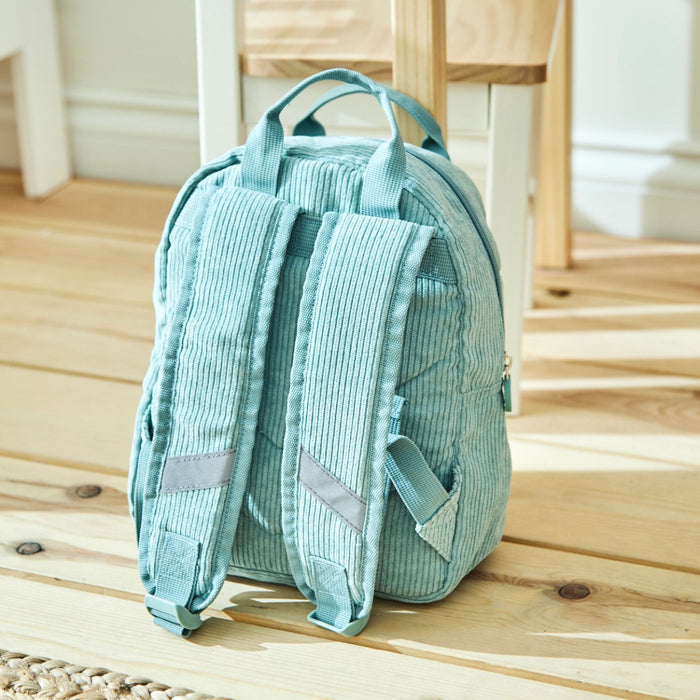 Personalised Transport Sage Mini Cord Backpack