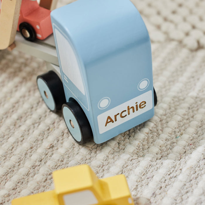 Personalised Transporter Lorry Wooden Toy FSC®