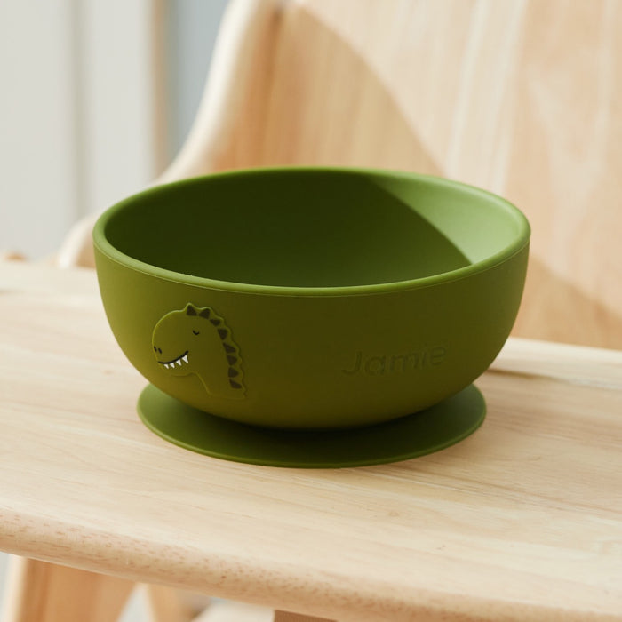 Personalised Trixie Mr. Dino Silicone Suction Bowl