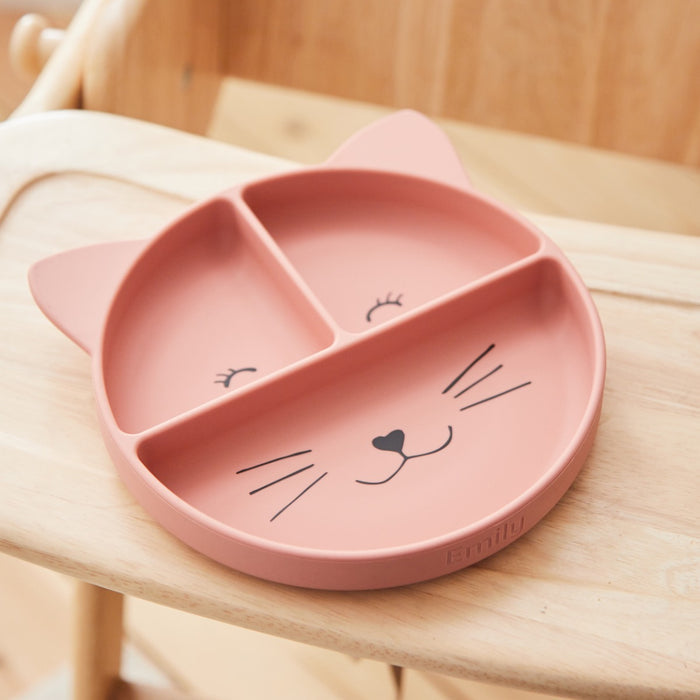 Personalised Trixie Mrs. Cat Silicone Divided Suction Plate