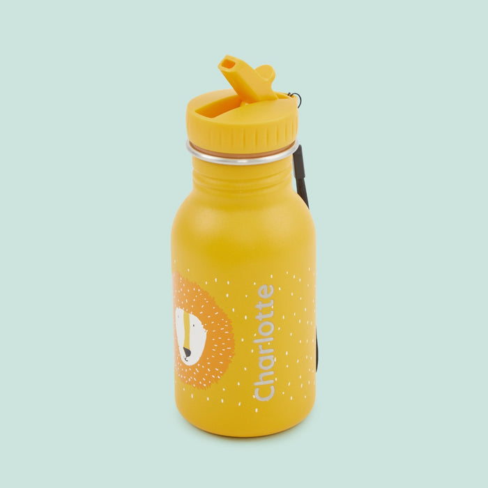 Personalised Trixie Yellow Lion Water 350ml Bottle