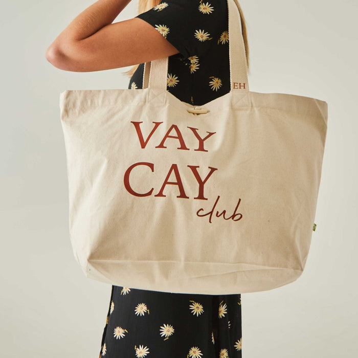 Personalised Vacay Resort Canvas Tote bag
