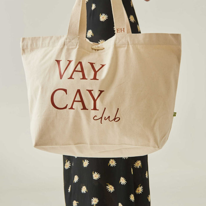 Personalised Vacay Resort Canvas Tote bag
