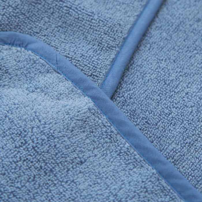 Personalised Wave Blue Small Hooded Towel
