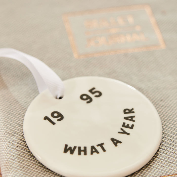 Personalised What a Year Smile Ceramic Decoration