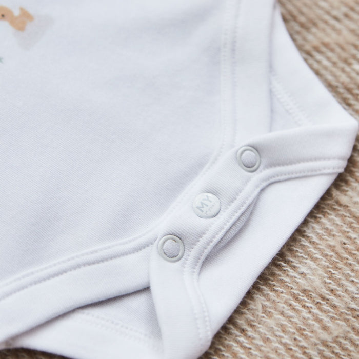 Personalised White Born In 2026 Animal Bodysuit