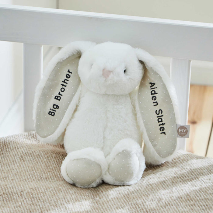 Personalised White Bunny Soft Toy