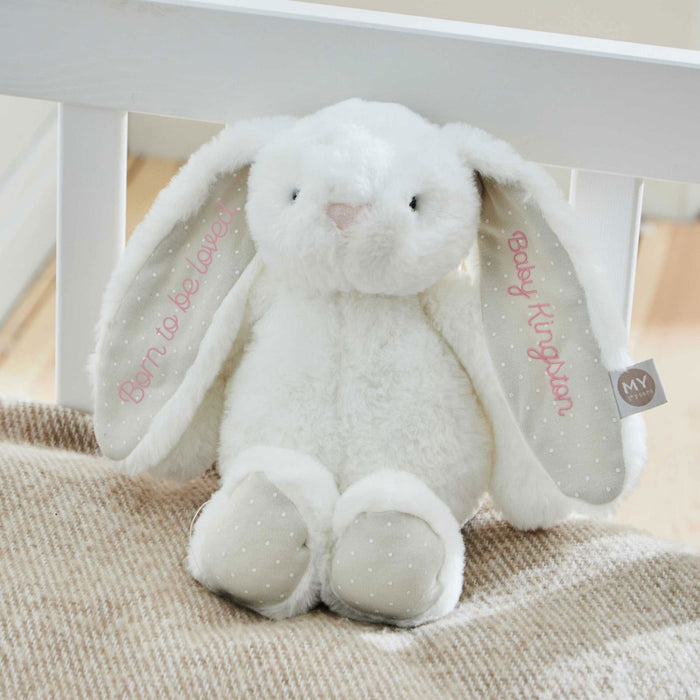 Personalised White Bunny Soft Toy