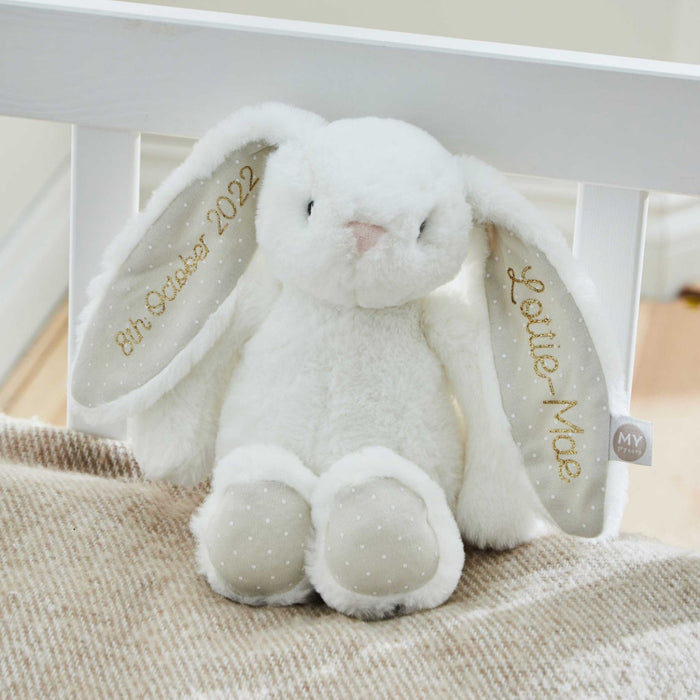 Personalised White Bunny Soft Toy