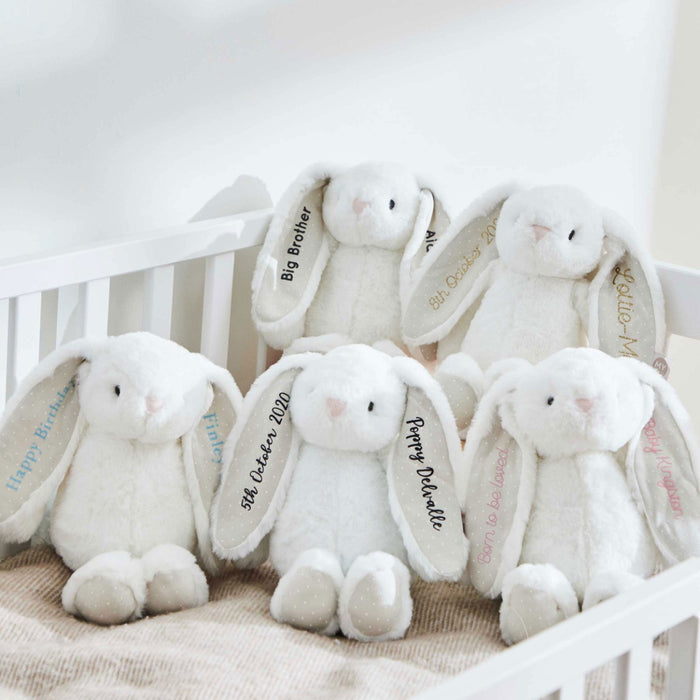 Personalised White Bunny Soft Toy