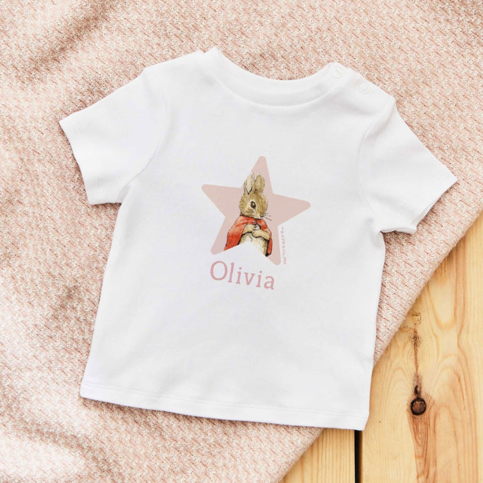 Personalised White Flopsy Bunny T-Shirt