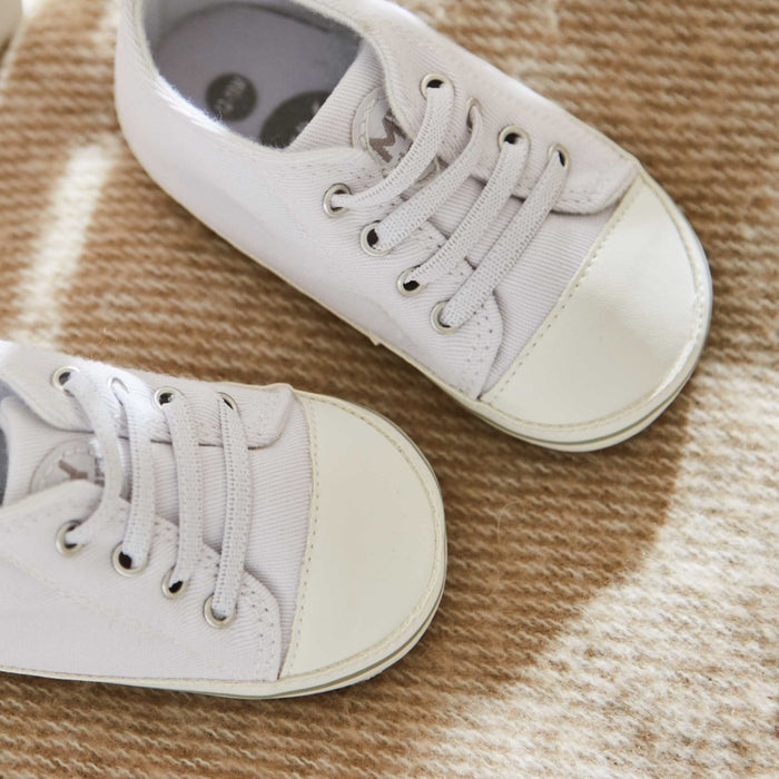 Personalised White Lion Cub Baby High Top Shoes