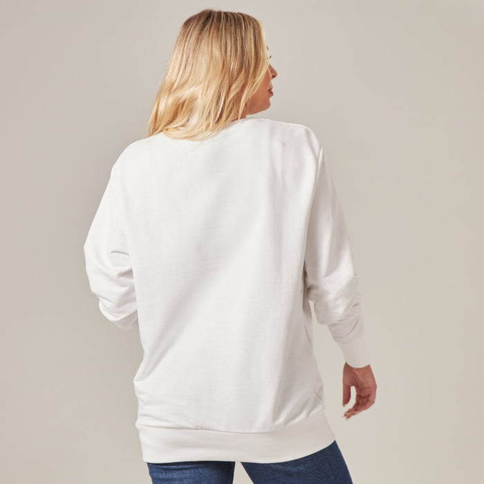 Personalised White Mrs Sweatshirt