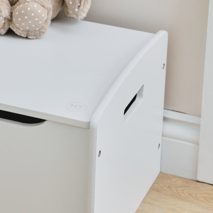 Personalised White Star Design Toy Box FSC®