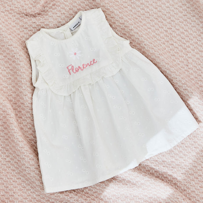Personalised White Summer Dress by Name It