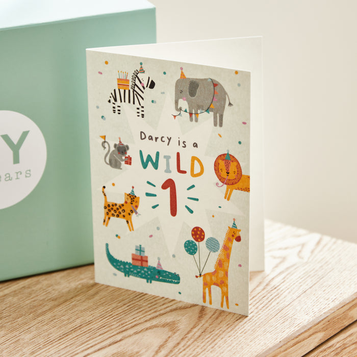 Personalised Wild One Birthday Card