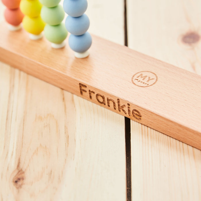 Personalised Wooden Abacus Toy