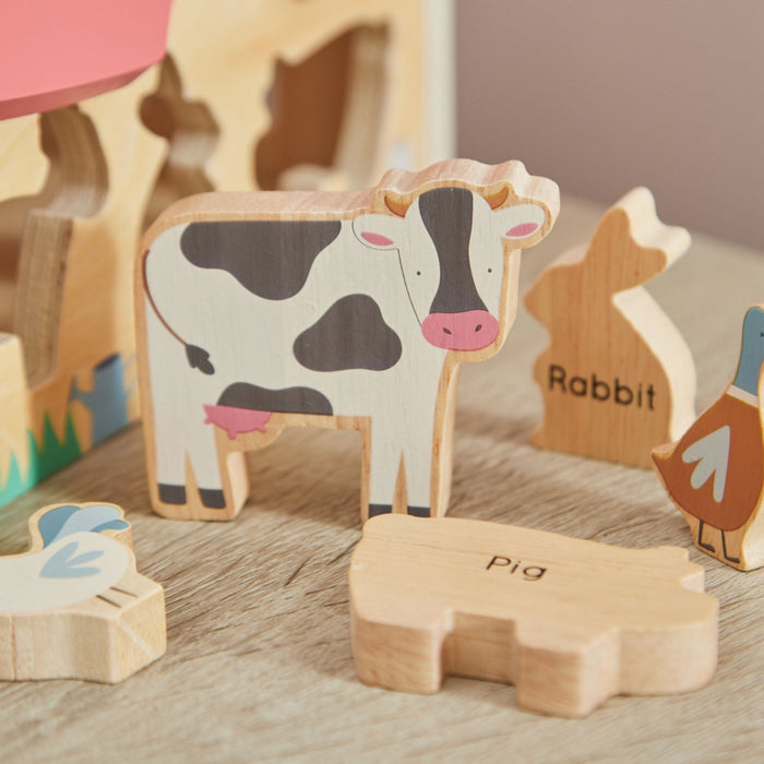 Personalised Wooden Farmhouse Shape Sorter FSC®