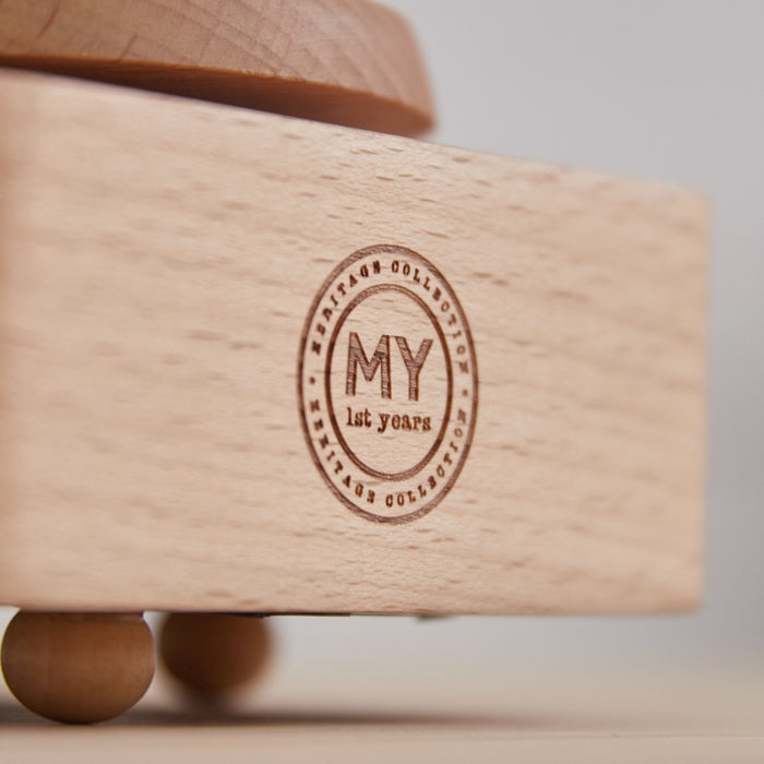 Personalised Wooden Music Carousel Wind Up Toy