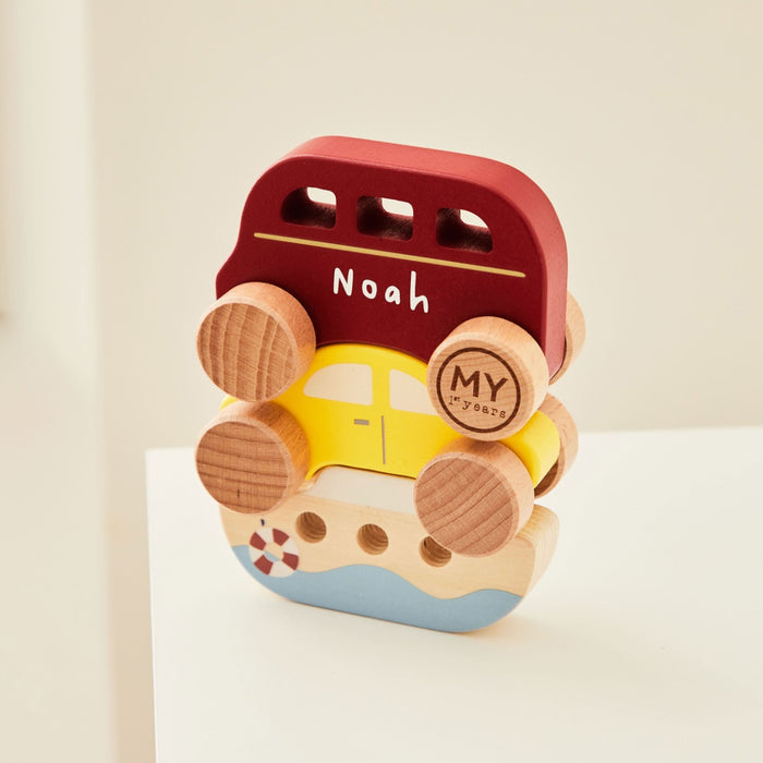 Personalised Wooden Stacking Vehicles FSC®