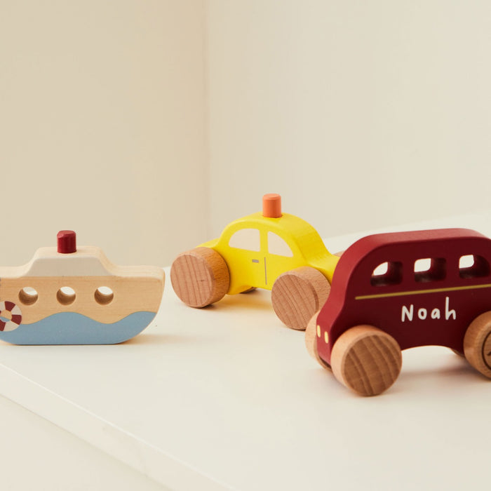 Personalised Wooden Stacking Vehicles FSC®