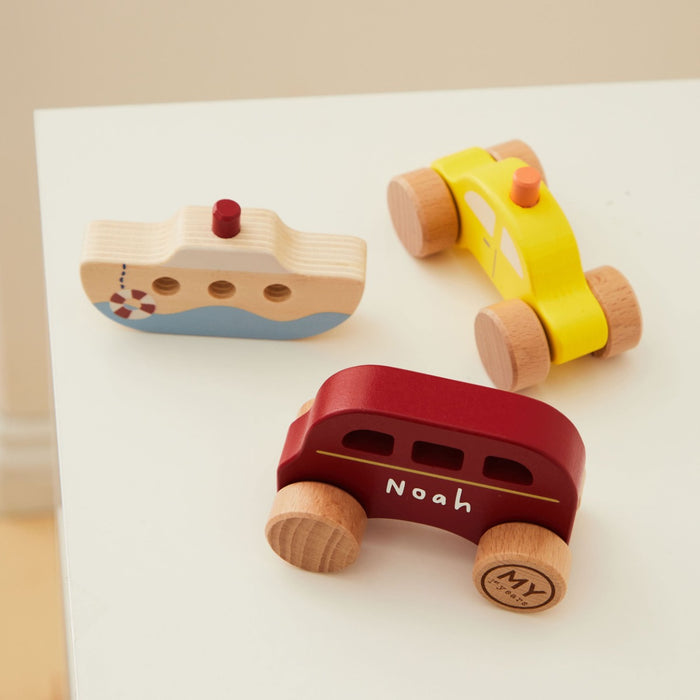 Personalised Wooden Stacking Vehicles FSC®