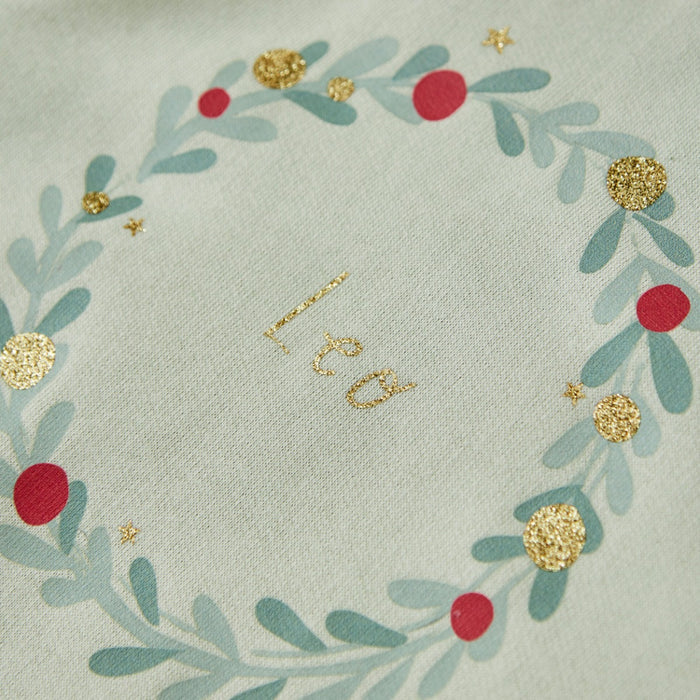 Personalised Wreath Sage Sweatshirt