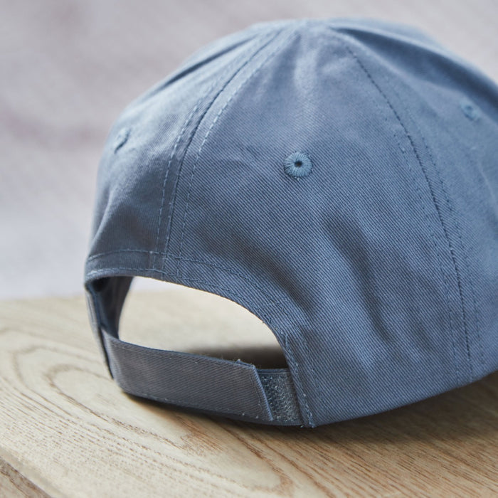 Personalised Yellow Floral Baseball Cap in Blue