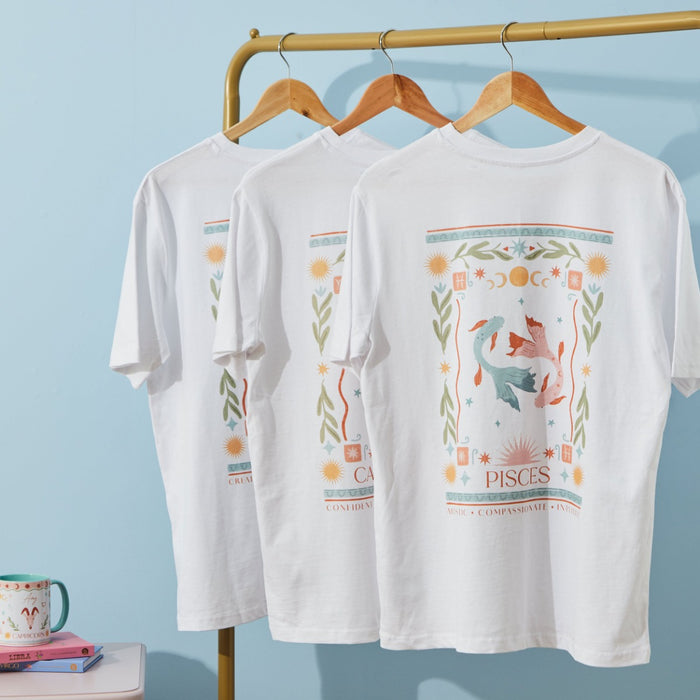 Personalised Zodiac Sign T-Shirt by Made Yours