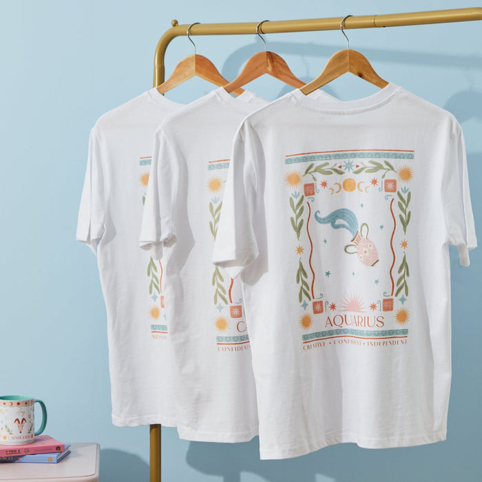 Personalised Zodiac Sign T-Shirt by Made Yours