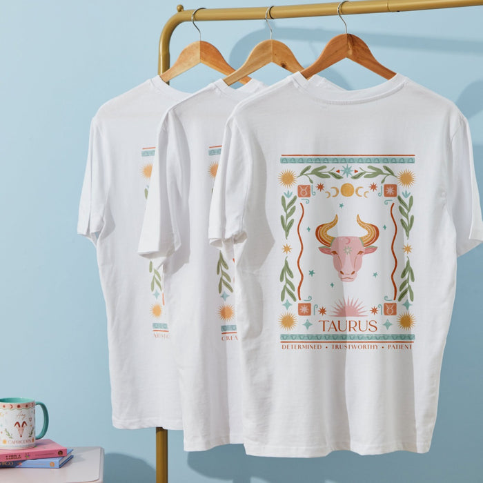 Personalised Zodiac Sign T-Shirt by Made Yours