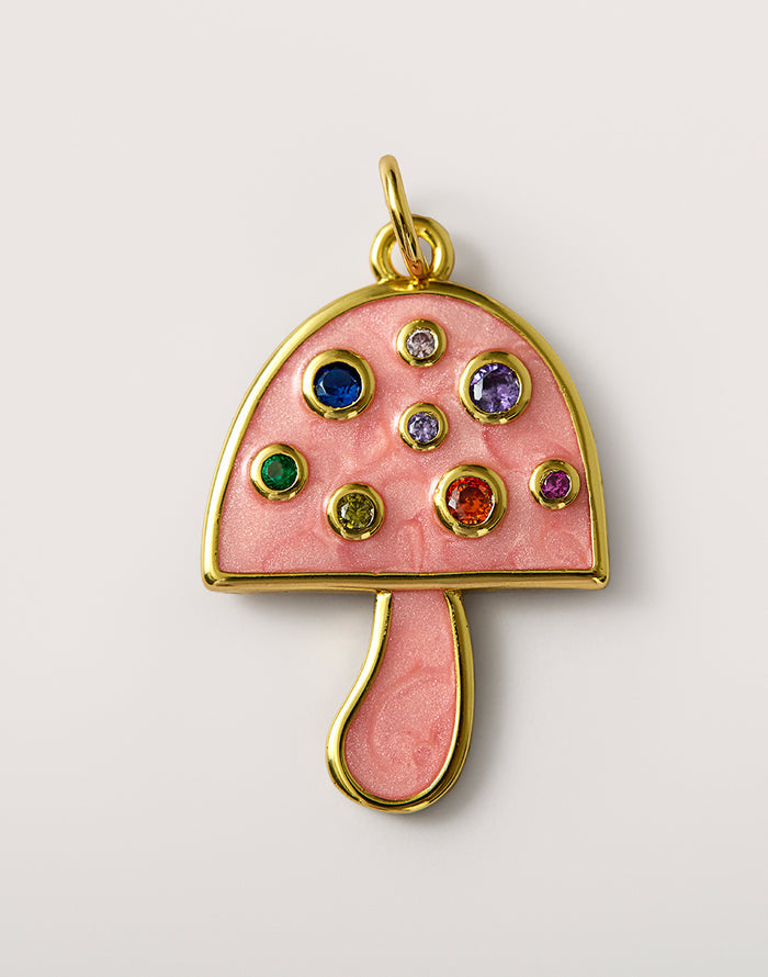 Pink Mushroom Charm: Pink