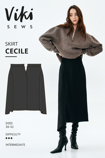 Pinstripe Textured Poly rayon- Charcoal/Black
