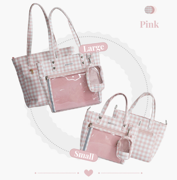♡ Plaid Tote Itabag ♡
