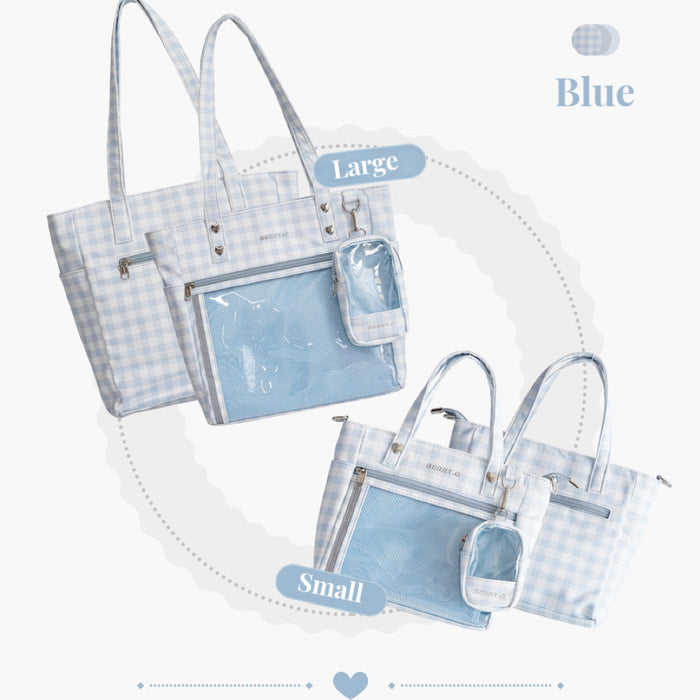 ♡ Plaid Tote Itabag ♡