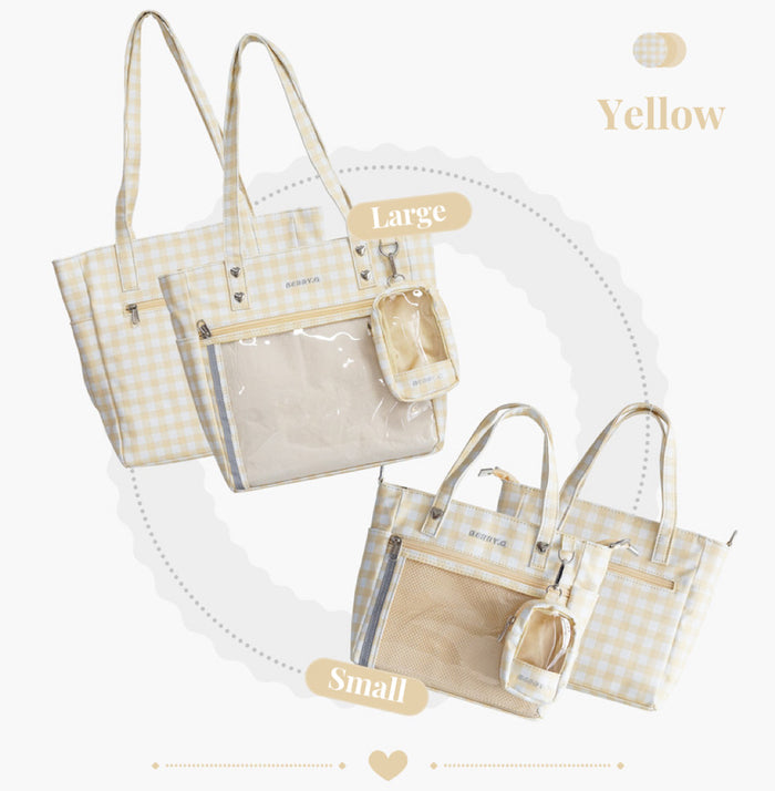 ♡ Plaid Tote Itabag ♡
