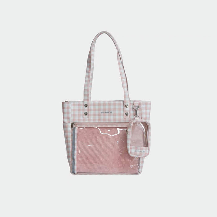 ♡ Plaid Tote Itabag ♡