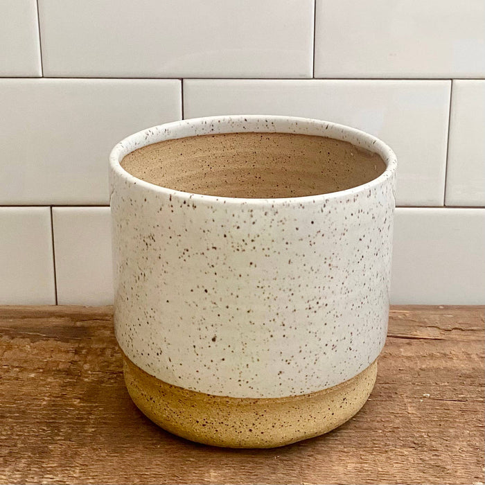 Planter: White Speckle