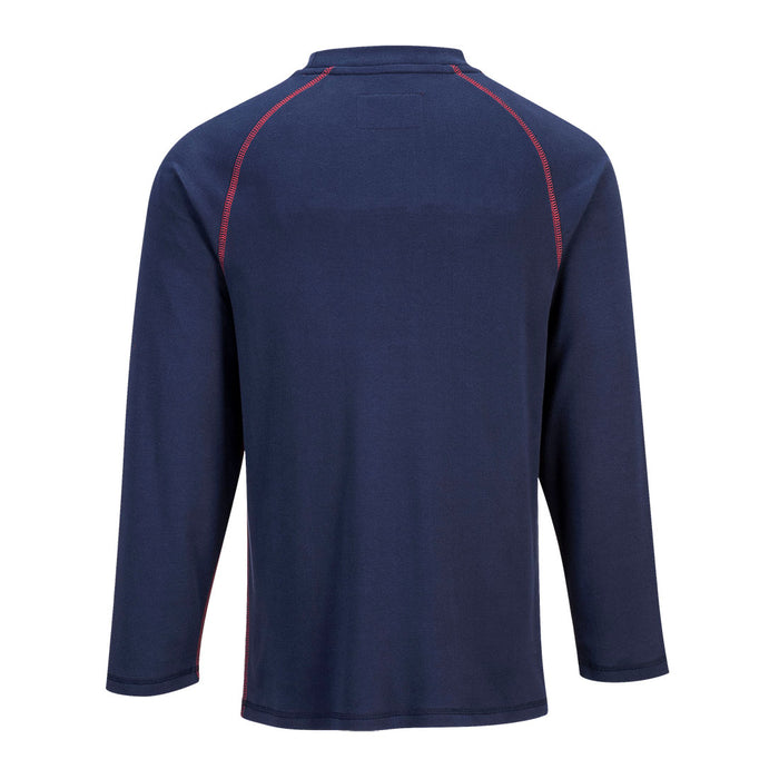 Portwest FR01NAR Bizflame FR Crew Neck T-Shirt in Navy Blue