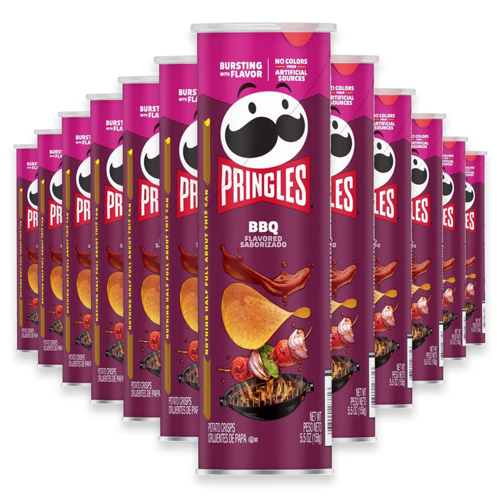Pringles BBQ Flavored Potato Crisps - 5.5 oz - 14 Pack